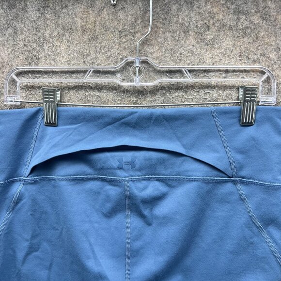 Under Armour Leggings Womens Large Blue Geometric Print Capri Gym Workout - Picture 6 of 10